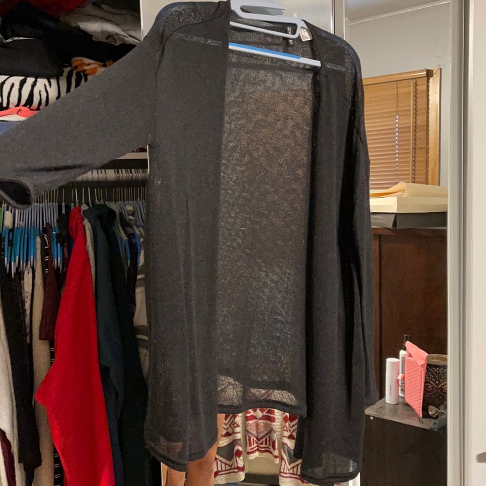 Black cardigan